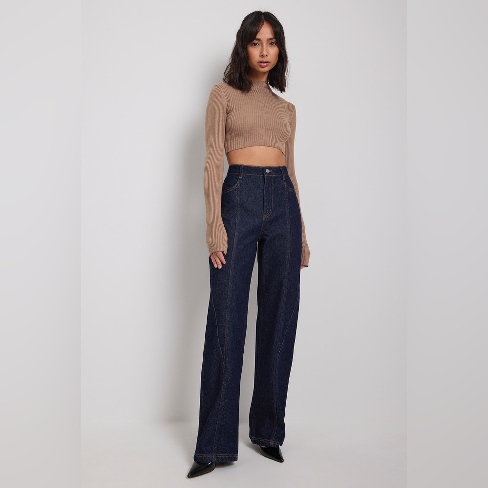 NWT NA-KD SEAM DETAIL JEANS
